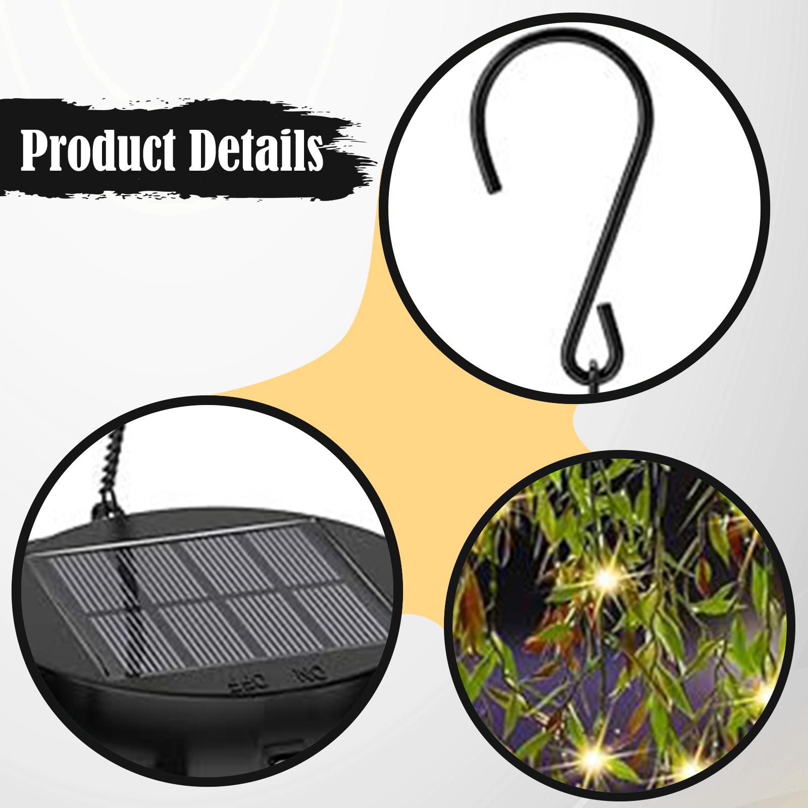 Solar Powered Hanging Light Ar - đánh giá và giá Outdoor Power And Plant
