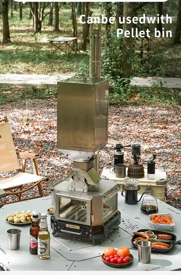 HOMFUL Portable Firewood Stove - đánh giá và giá Outdoor Kitchen Power Burner