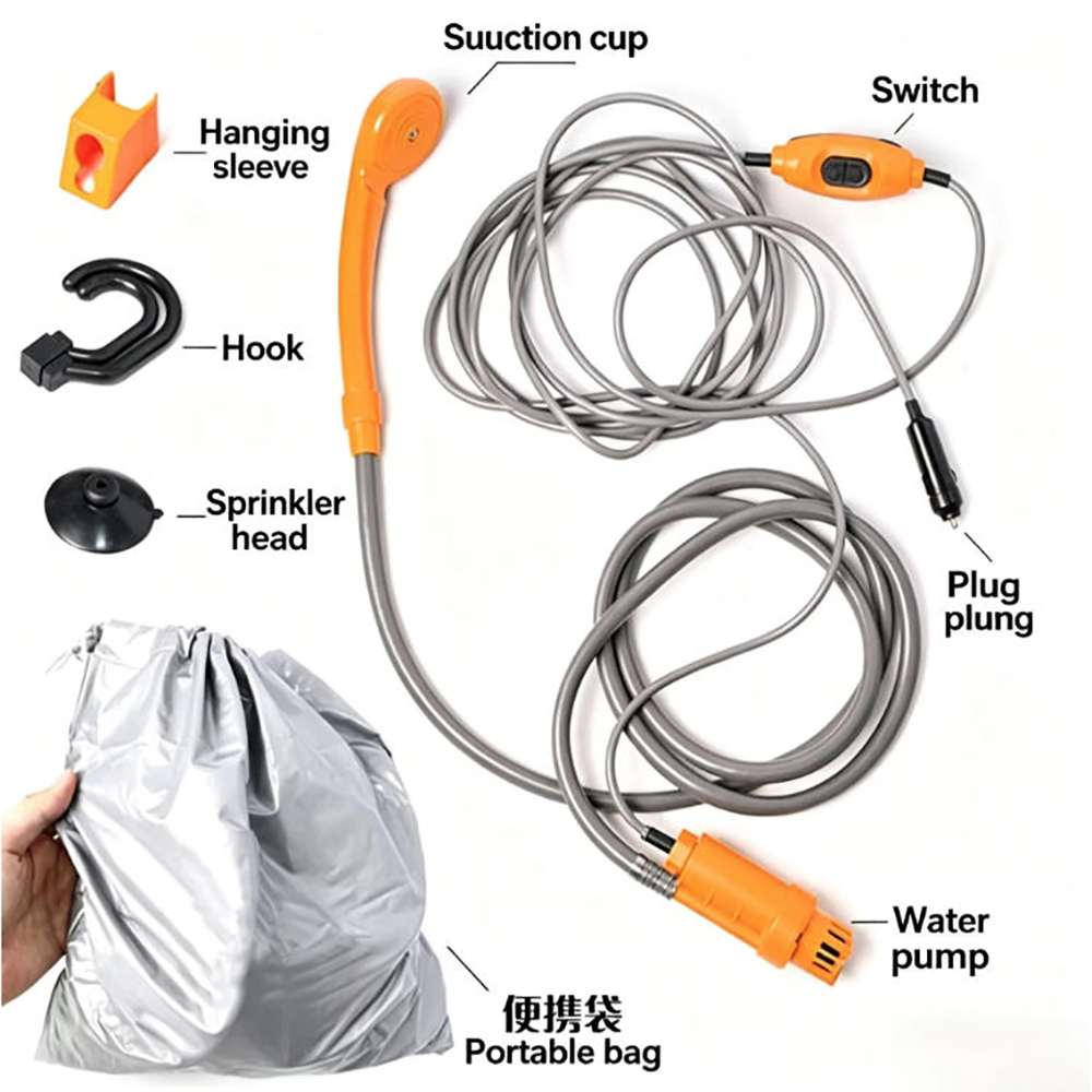Portable 12V 24V Car Shower Ou - đánh giá và giá Outdoor Power Washer