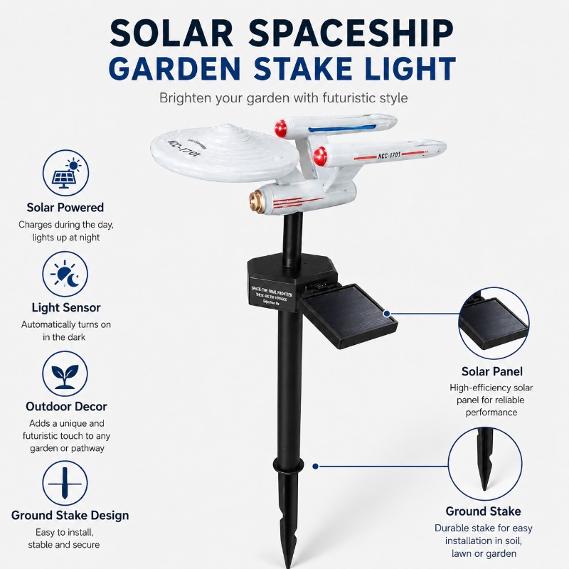 Star Trek USS Enterprise Solar - đánh giá và giá Outdoor Power Outlet Solar