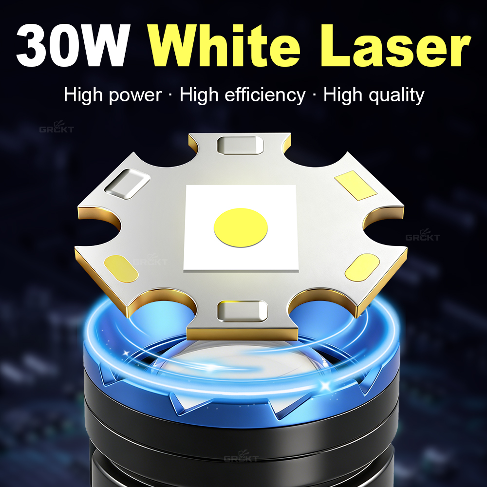 White Laser Camping Flashlight - đánh giá và giá Outdoor Power Bank