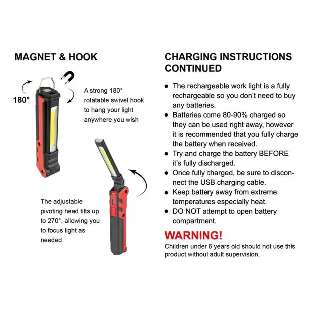 Dimmable COB LED Work Light US - đánh giá và giá Outdoor Power Bank