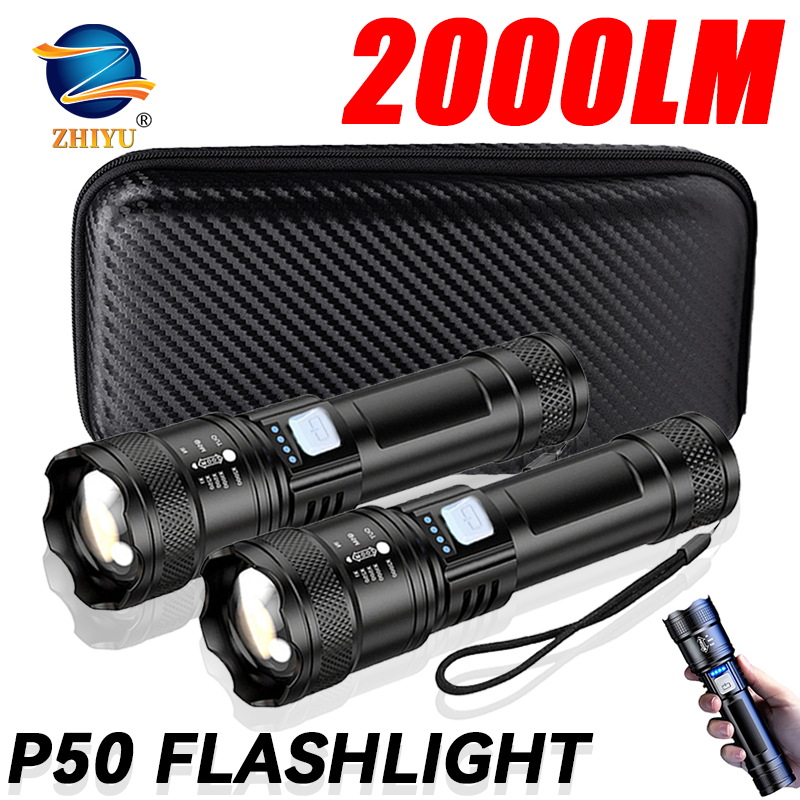 Tactical LED Flashlight 2000LM - đánh giá và giá Outdoor Power Bank